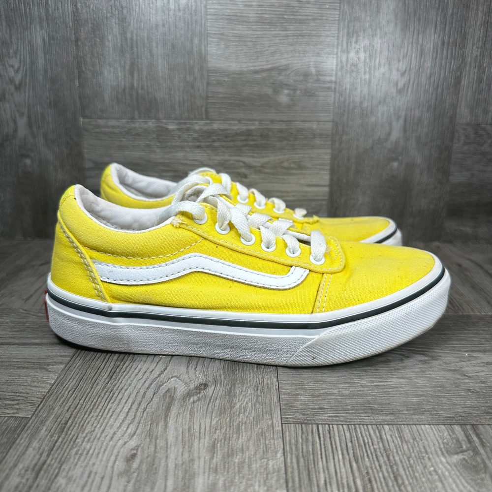 Vans Ward Sneakers Youth 1.0 Yellow Canvas Low Top Skate Shoes
